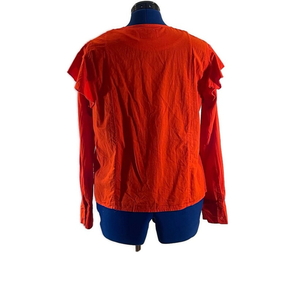 Current Elliott Ashley Ruffled Red Blouse - Picture 3 of 13